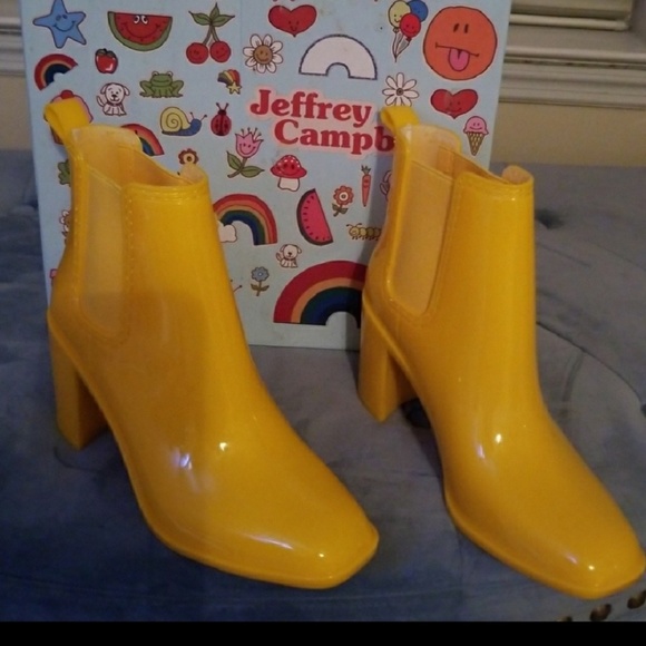 jeffrey campbell yellow boots